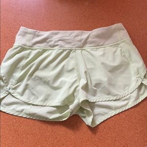 light/ mint green athleta girl/ lululemon shorts